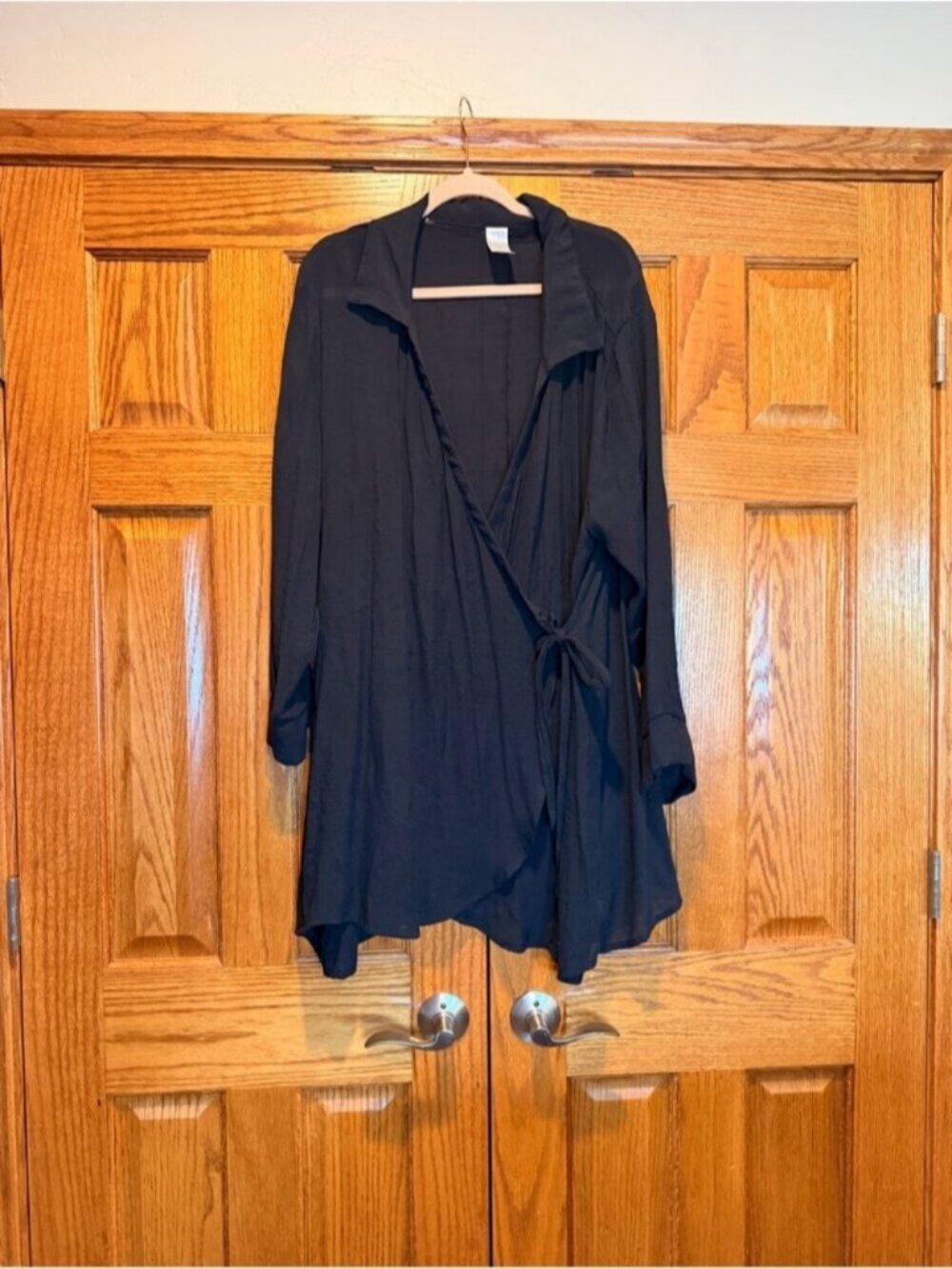 Time & Tru Black Swimsuit Coverup